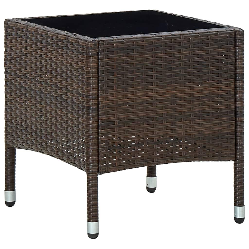 VidaXL Gartentisch poly-rattan  