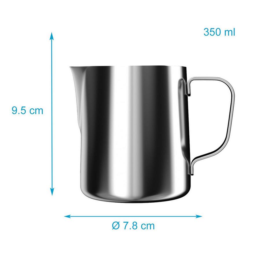 Intirilife Milchkännchen Milchkanne 350ml  