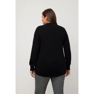 Ulla Popken  Shacket di maglia con collo da camicia, taschini e maniche lunghe 