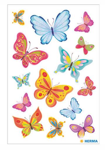 HERMA  HERMA Butterfly Time with Fine Glitter adesivo per bambino 