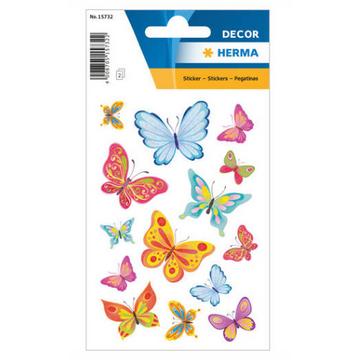 HERMA Butterfly Time with Fine Glitter adhésif pour enfant