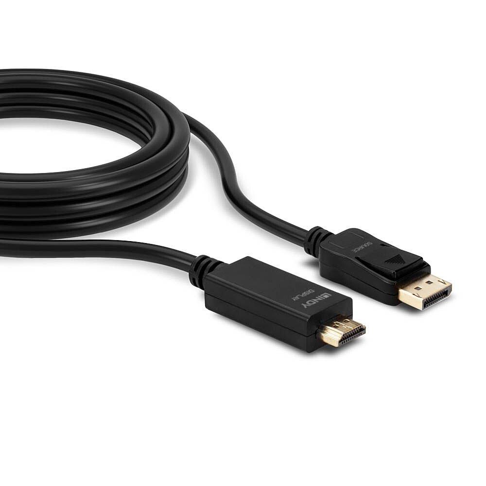 LINDY  Lindy 36923 cavo e adattatore video 3 m DisplayPort HDMI tipo A (Standard) Nero 