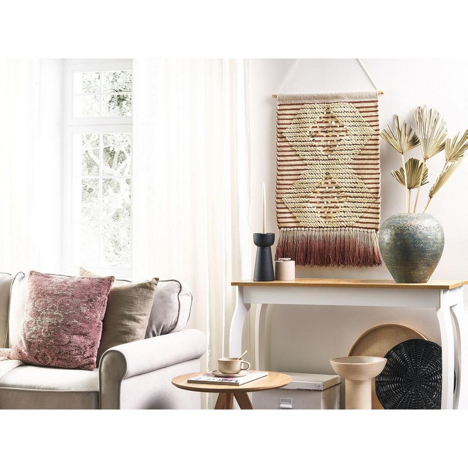 Beliani Suspension murale en tissu en Coton Boho SABO  