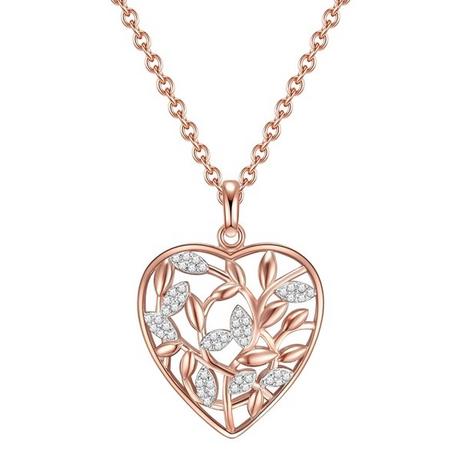Rafaela Donata  Halskette Herz/Funkelnde Blätter 