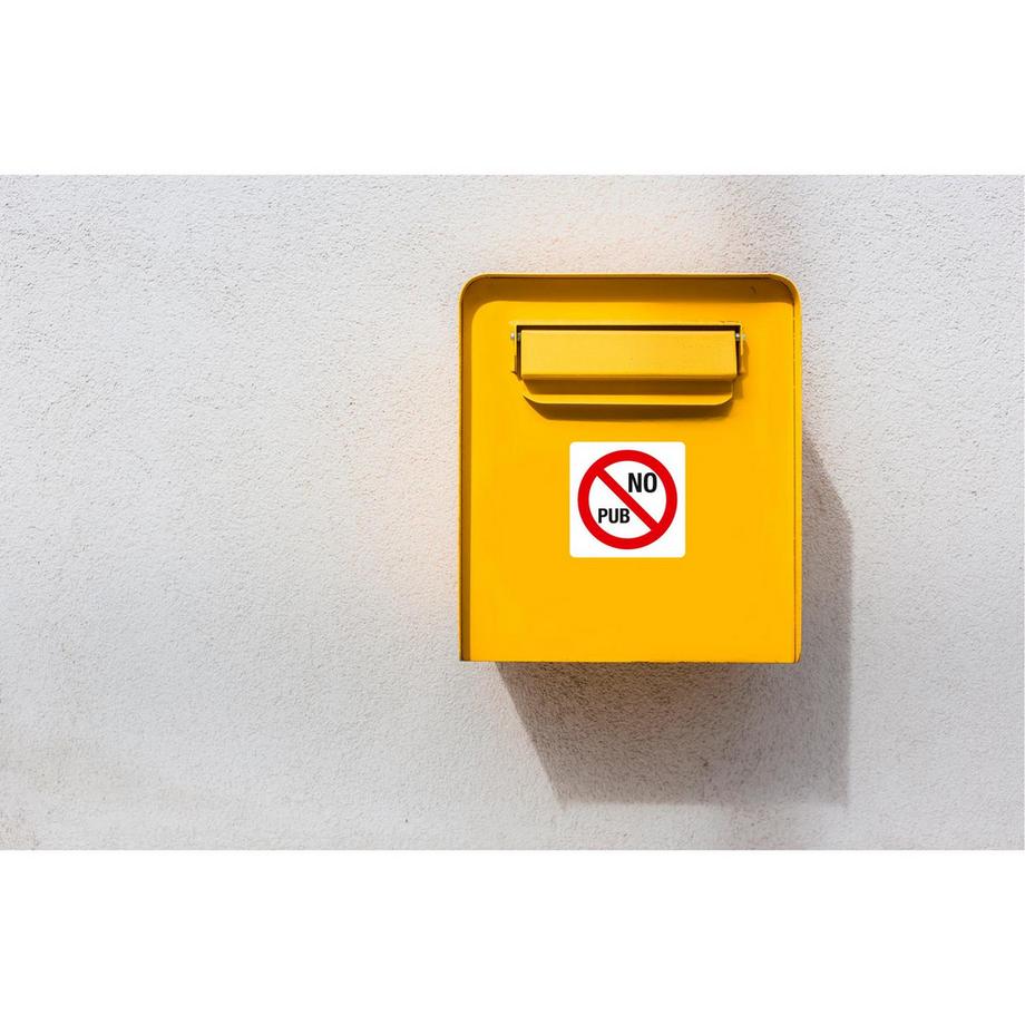 Exacompta Panneau PVC adhésif antidérapant No pub 10 cm  