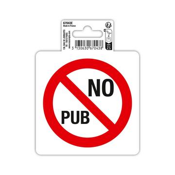 Panneau PVC adhésif antidérapant No pub 10 cm