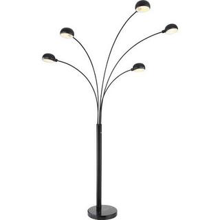 mutoni Lampadaire Seymour métal noir 5xE14  