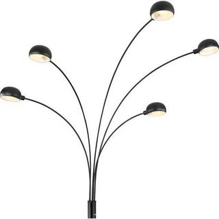 mutoni Lampadaire Seymour métal noir 5xE14  