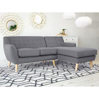 Beliani Ecksofa aus Polyester Retro MOTALA  