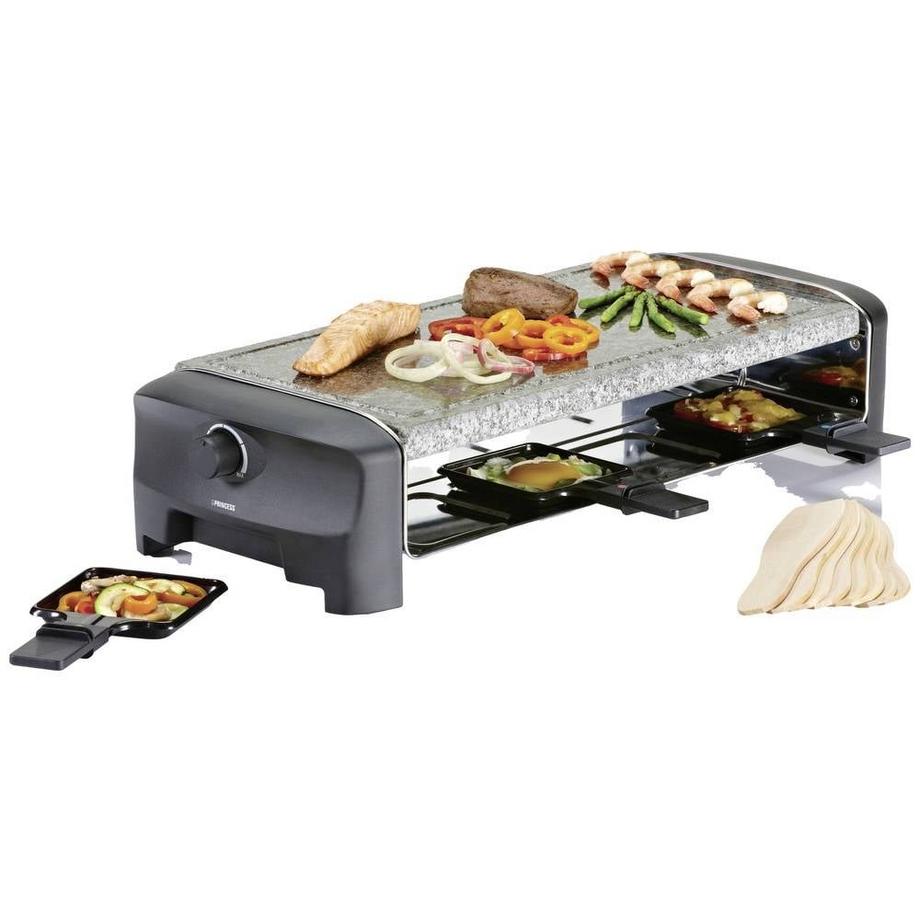 Princess 162830 Raclette 8 Pfännchen Schwarz  
