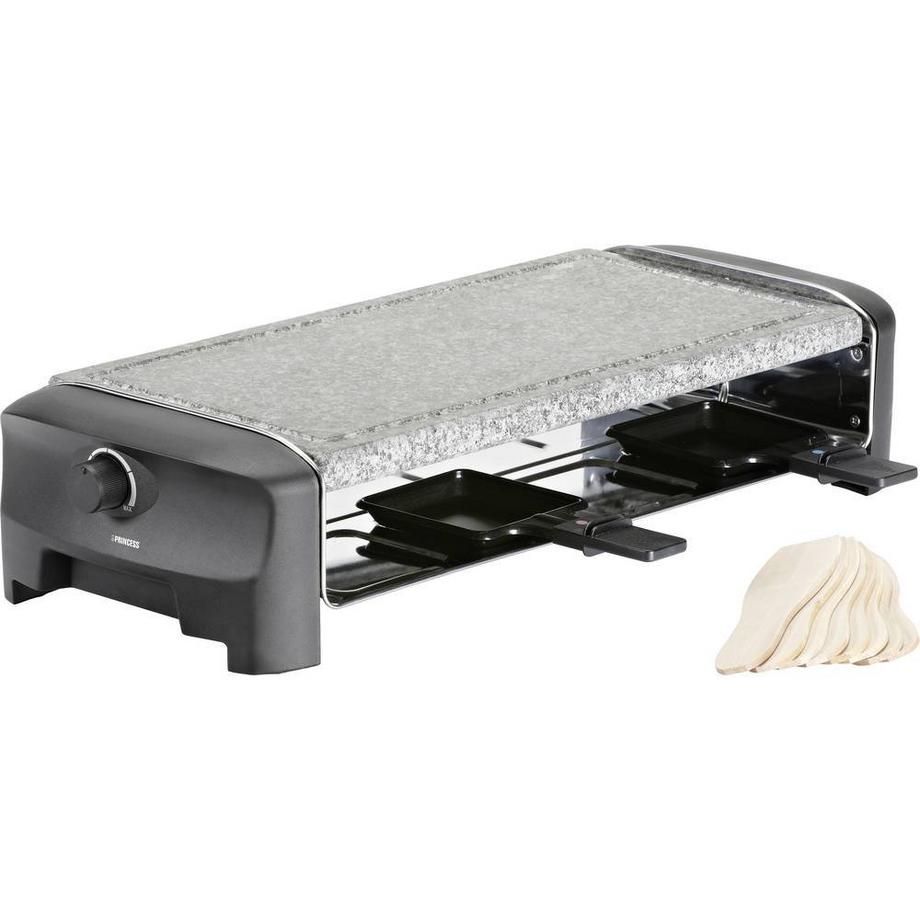 Princess 162830 Raclette 8 Pfännchen Schwarz  
