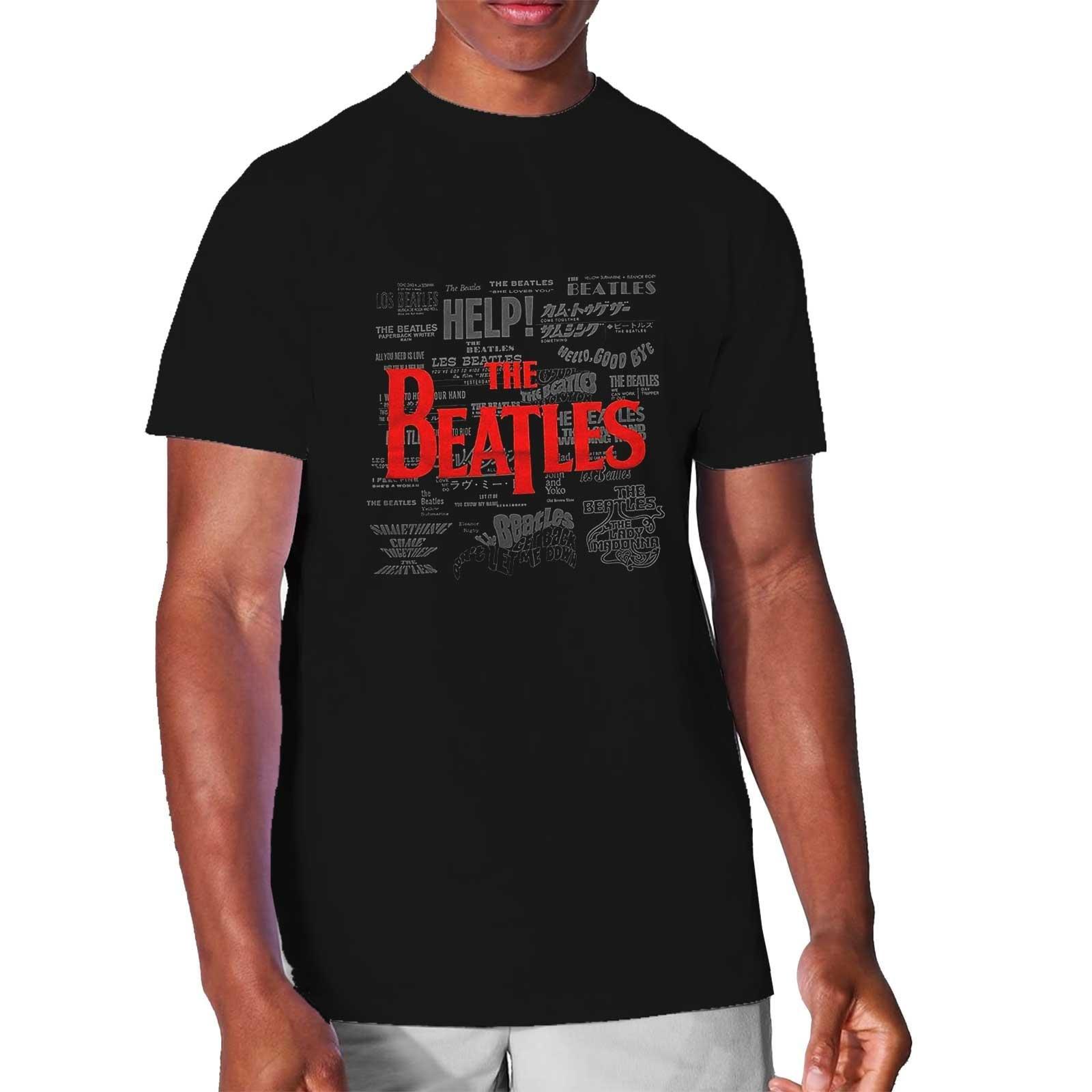 The Beatles Logo Print T-Shirt  