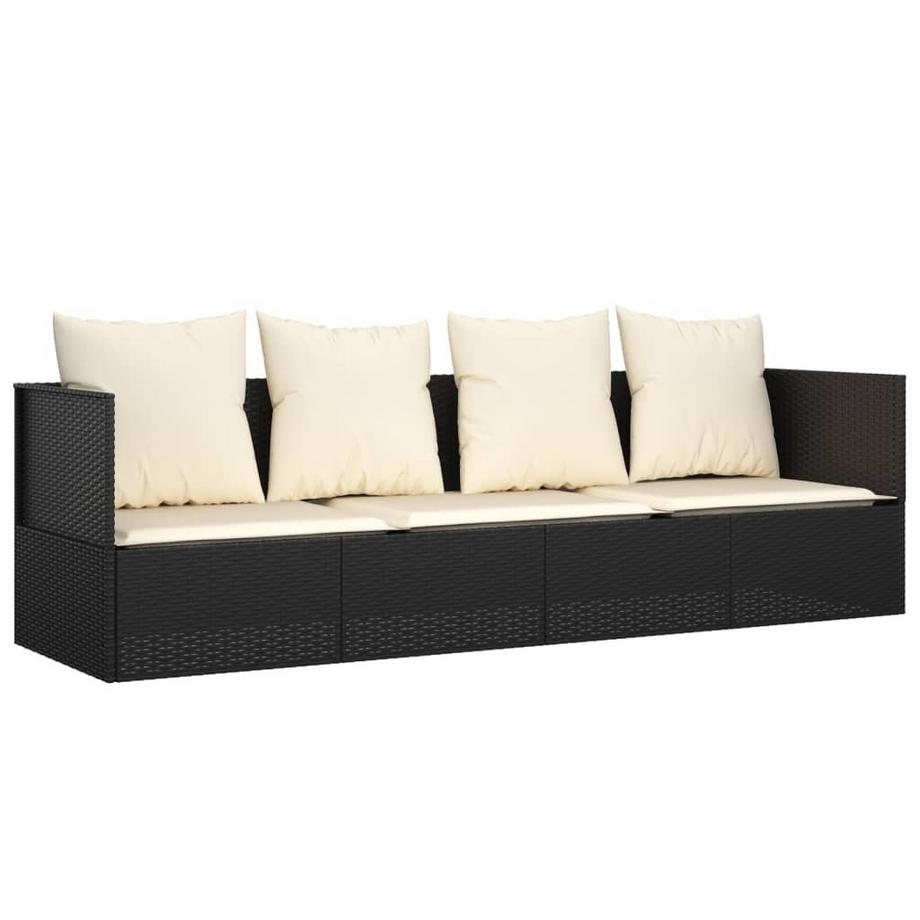 VidaXL Outdoor loungebett poly-rattan  