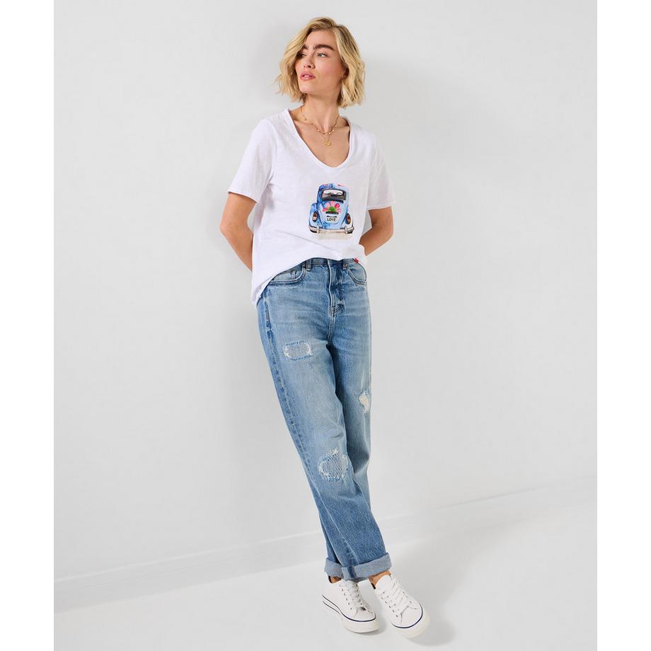 Joe Browns T-Shirt mit Retro-Automotiv  