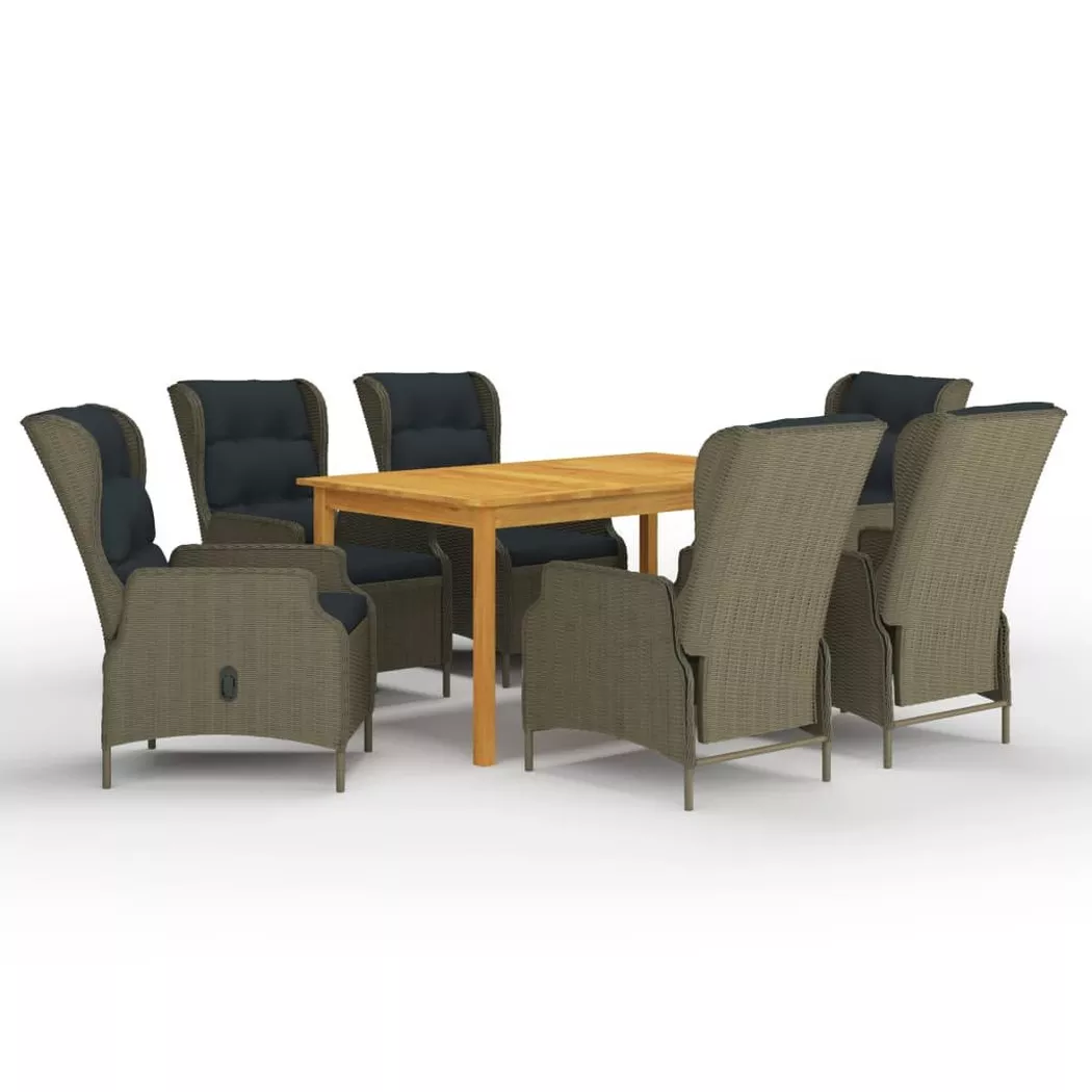 VidaXL - Garten-essgruppe akazienholz, One Size, Braun