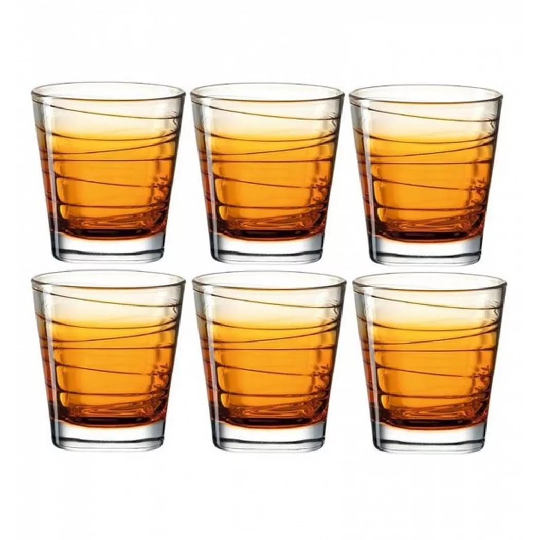 Set de verres Leonardo orange Verre H 9 cm 0.25 l 6 Pce