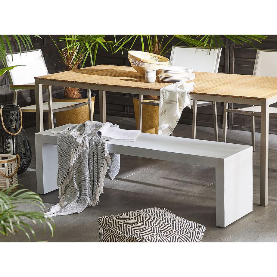 Beliani Gartenbank aus Faserzement Industriell TARANTO  