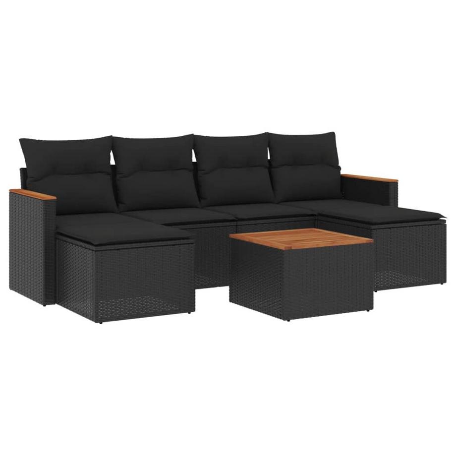set divano da giardino Polirattan