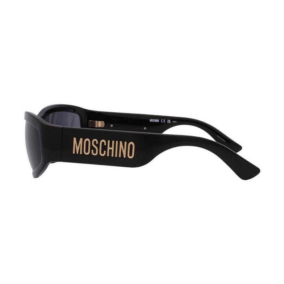 MOSCHINO Kontrast Muster Sonnenbrille Logo  