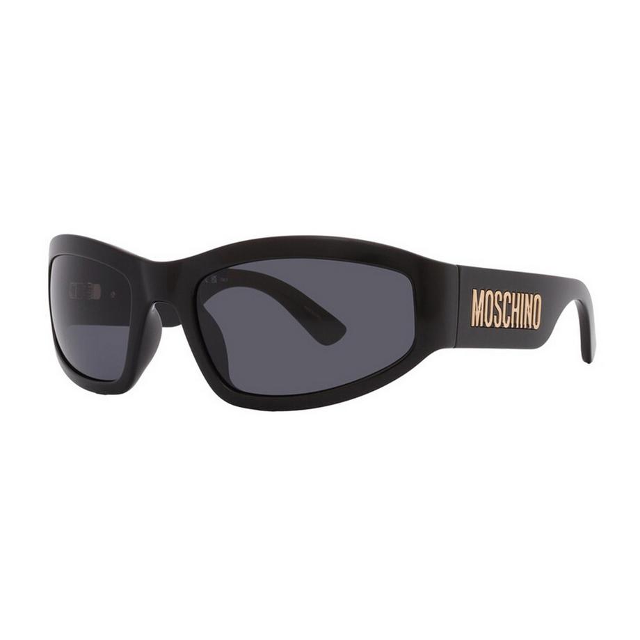 MOSCHINO Kontrast Muster Sonnenbrille Logo  