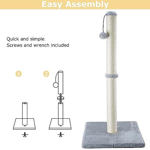 Alopini  Ultimative Kratzbäume für Katzen, Sisalpfosten, Ersatzpfosten für Kratzbaum, Kratzbrett mit Plüsch 