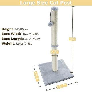 Alopini  Ultimative Kratzbäume für Katzen, Sisalpfosten, Ersatzpfosten für Kratzbaum, Kratzbrett mit Plüsch 