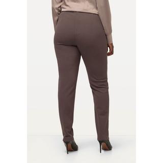 Ulla Popken  Pantaloni con cucitura laterale decorativa e cintura elastica 