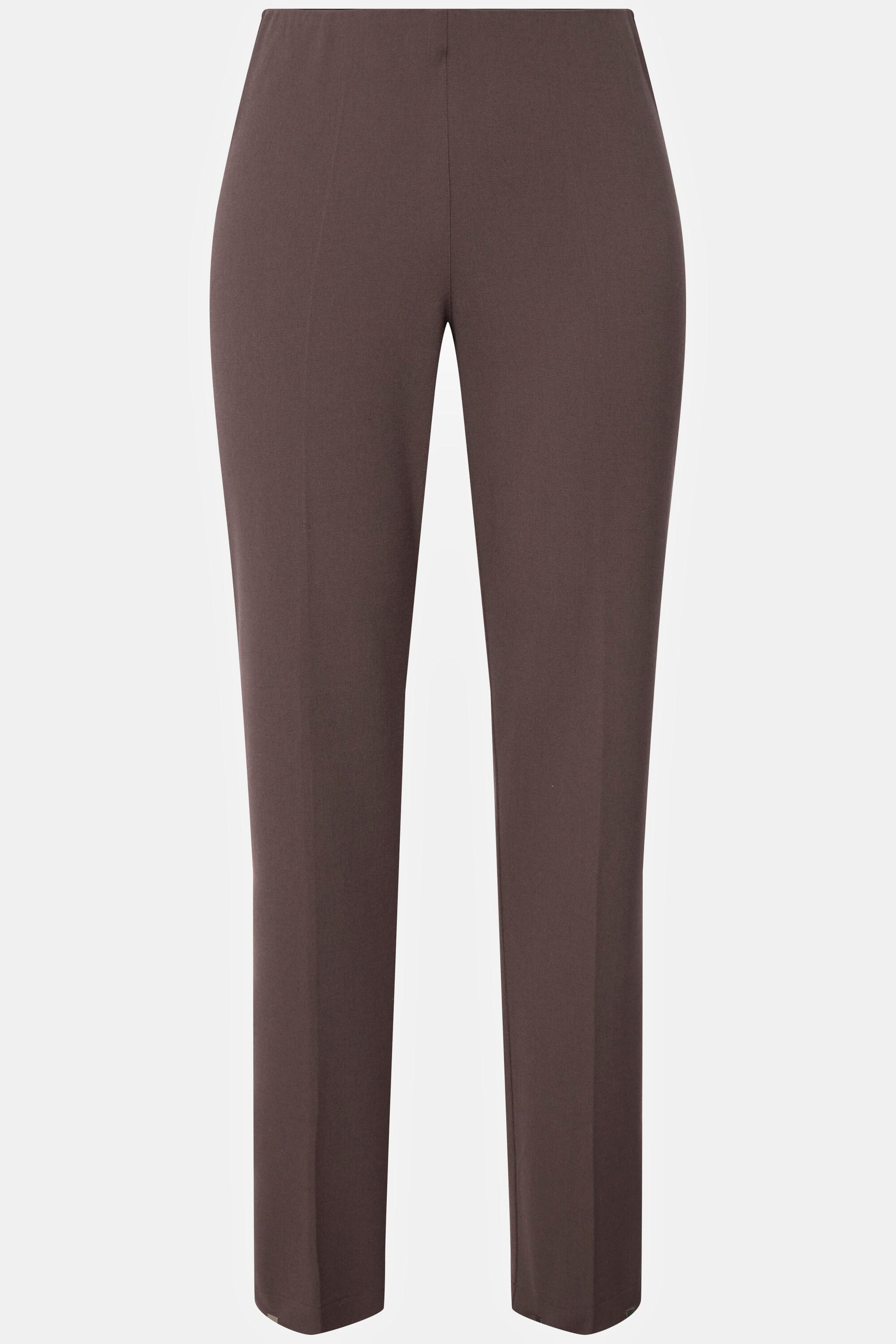 Ulla Popken  Pantalon avec surpiqûre sur le côté, taille élastique 