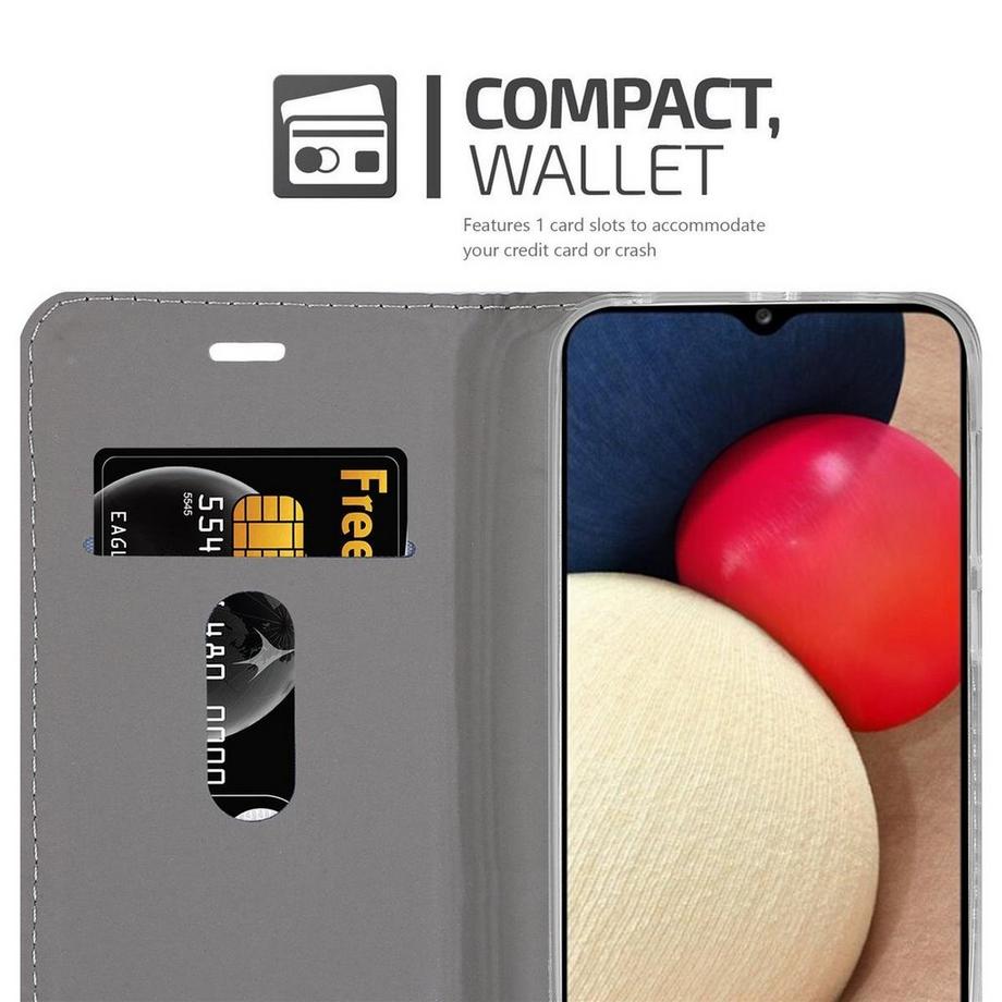 Cadorabo  Hülle für Samsung Galaxy A02s Magnetverschluss, Kartenfach 