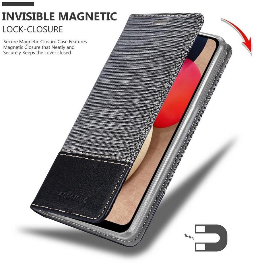 Cadorabo  Hülle für Samsung Galaxy A02s Magnetverschluss, Kartenfach 
