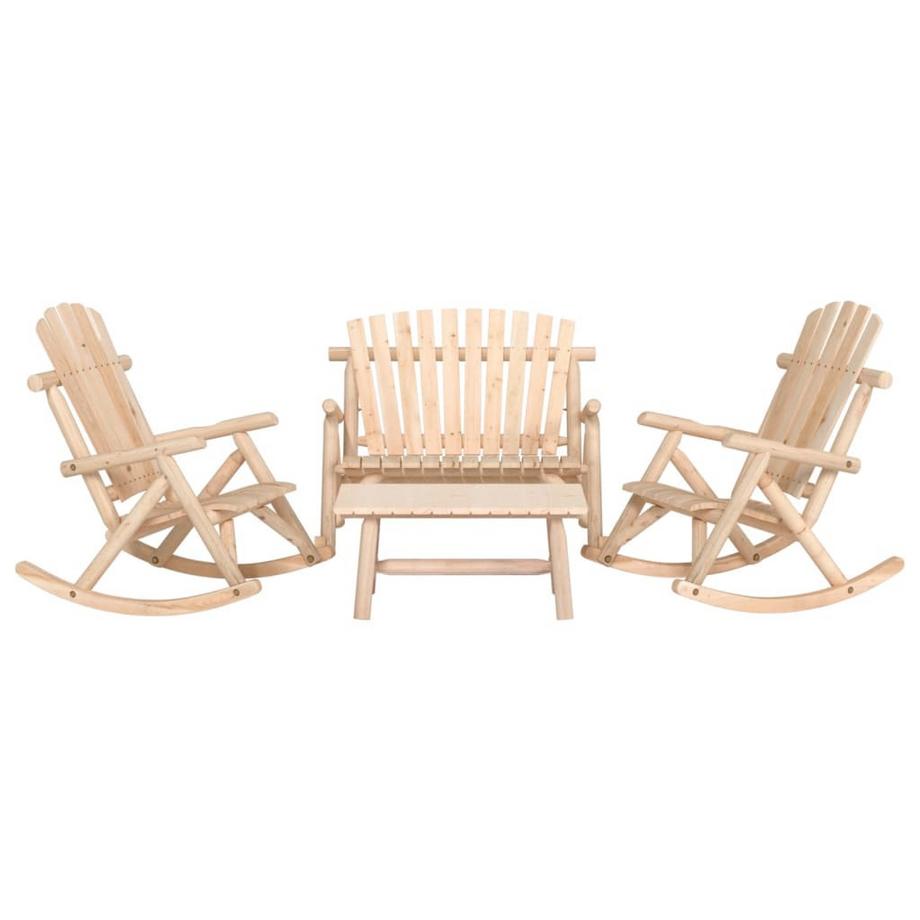 Ensemble de salon de jardin bois