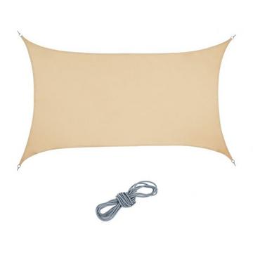 Voile d'ombrage rectangulaire couleur sable