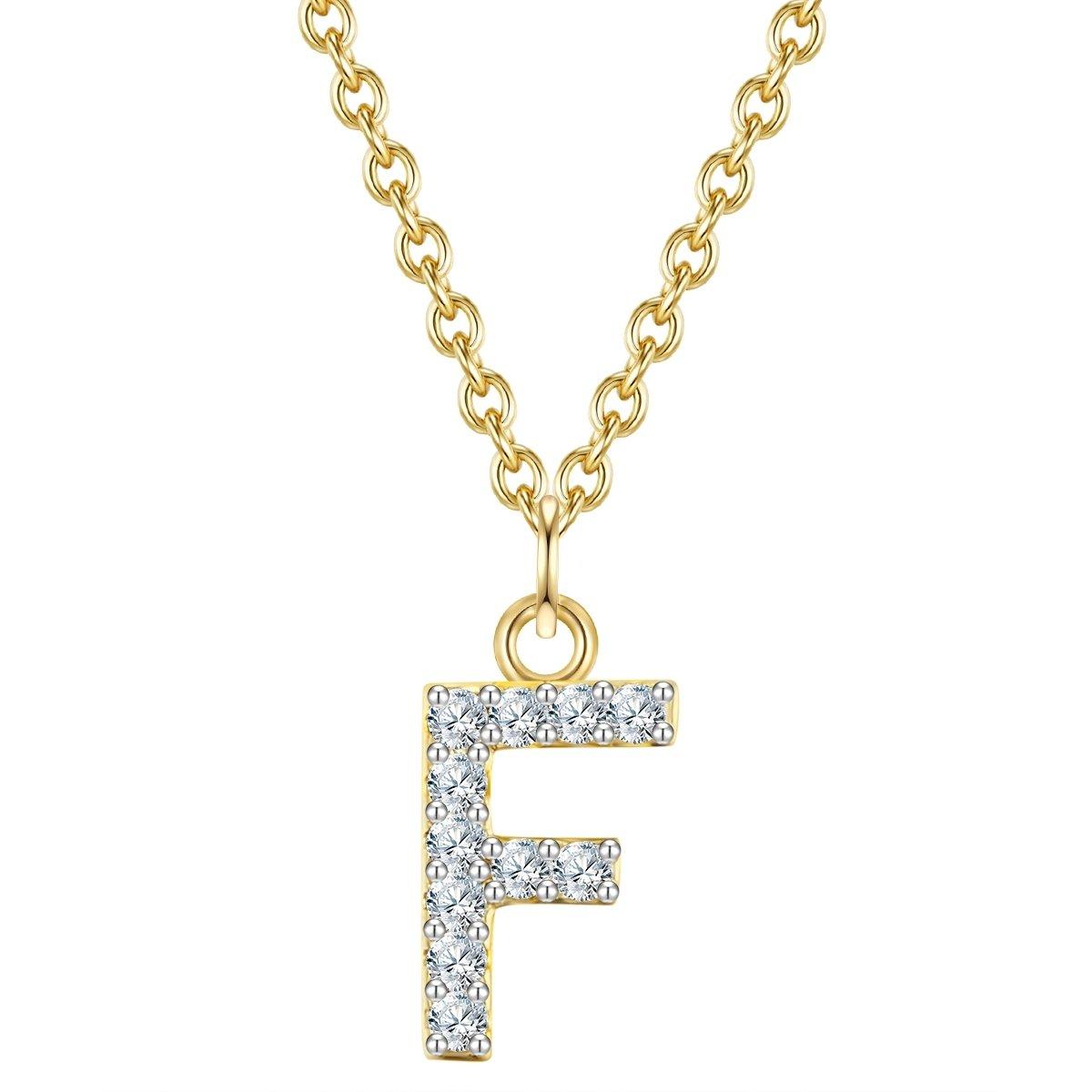 Glanzstücke München  Femme Collier en argent Lettre F 