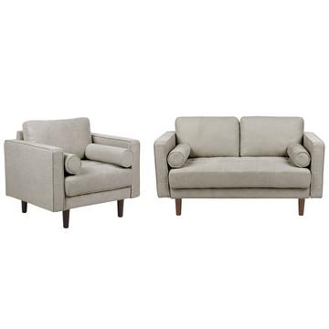 Wohnzimmer Set aus Stoff Retro NURMO