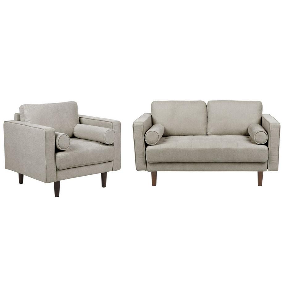 Beliani Wohnzimmer Set aus Stoff Retro NURMO  