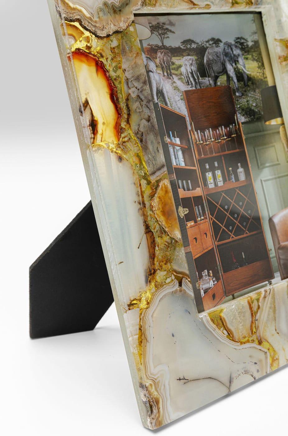 KARE Design Cadre photo Francis Agate jaune 13x18  