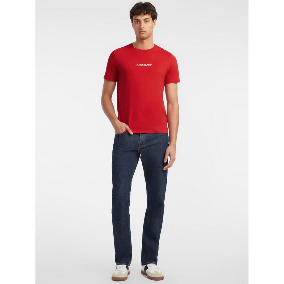 GUESS Slim Fit T-Shirt mit gesticktem Logo  