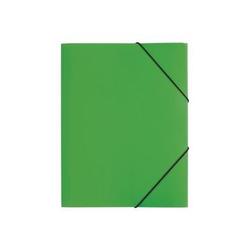 PAGNA Gummizugmappe A4 21613-05 grün PP 3 Einschlagklappen