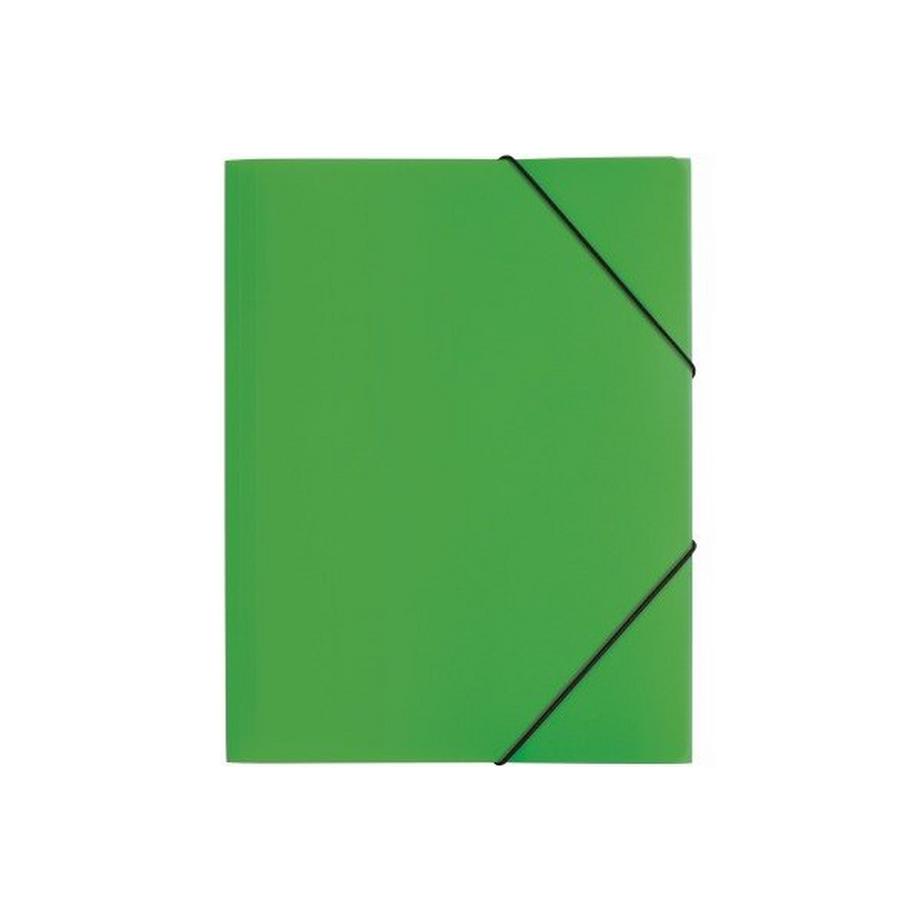 Pagna PAGNA Gummizugmappe A4 21613-05 grün PP 3 Einschlagklappen  