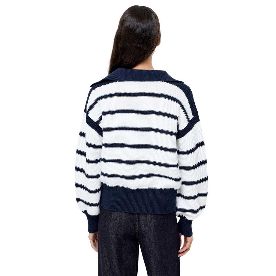 FRENCH CONNECTION Maglione a Righe Collo a V  