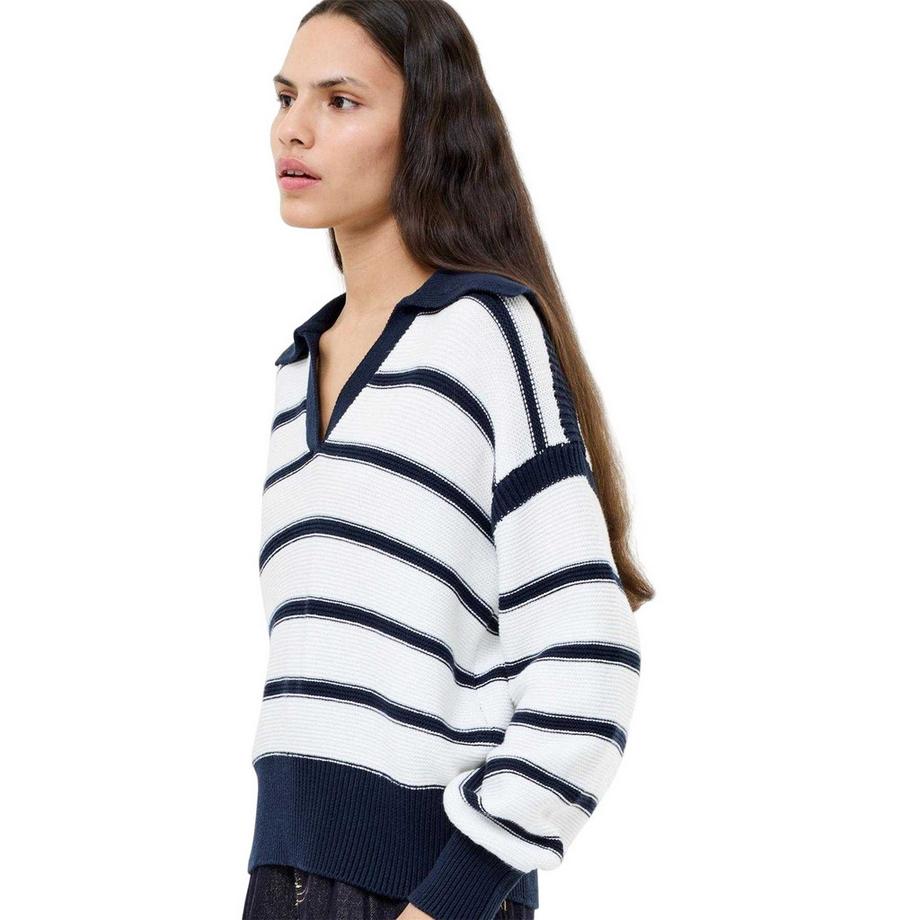 FRENCH CONNECTION Maglione a Righe Collo a V  