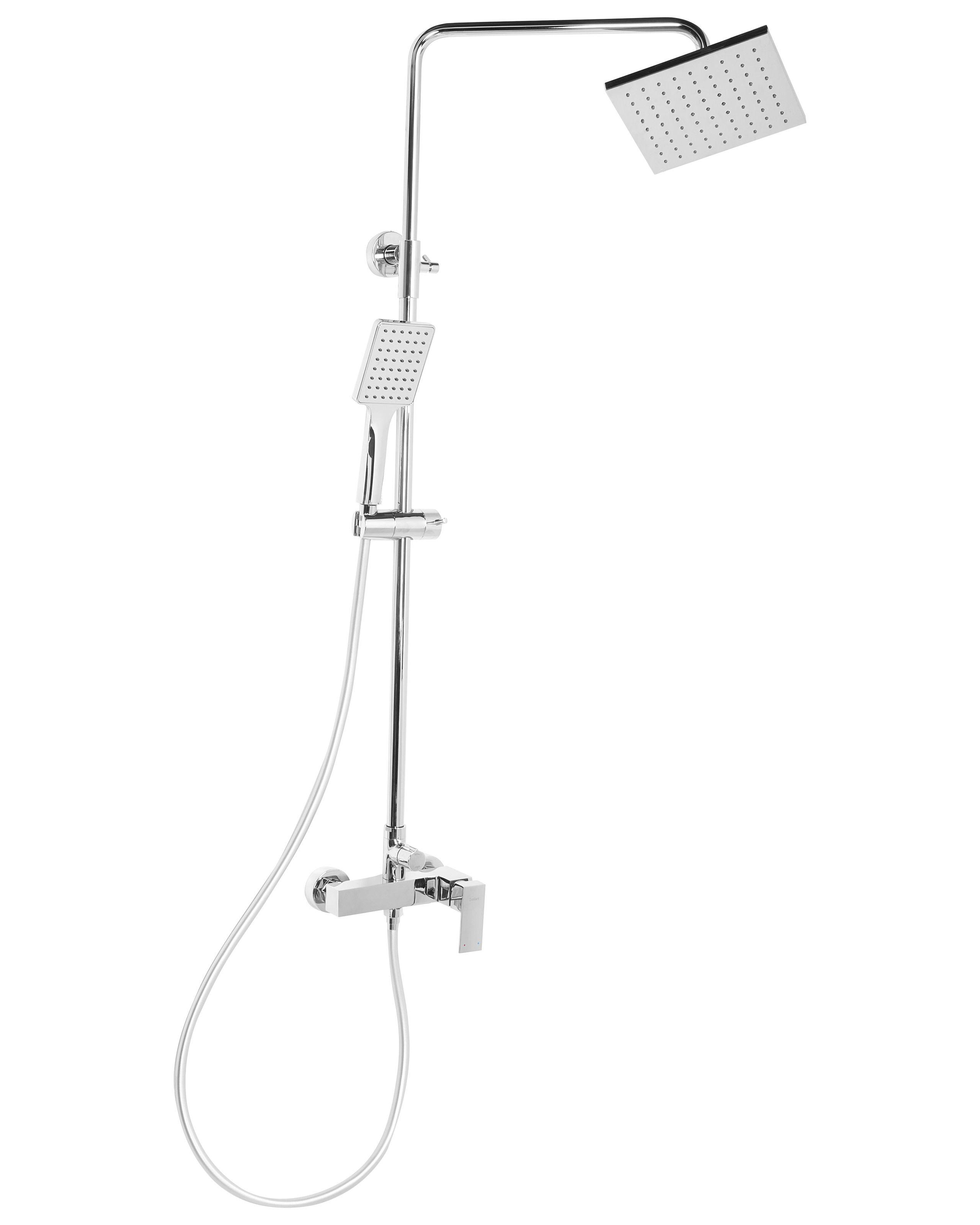 Beliani Ensemble de douche avec mitigeur et douche de pluie en Laiton Moderne CATAGENA  