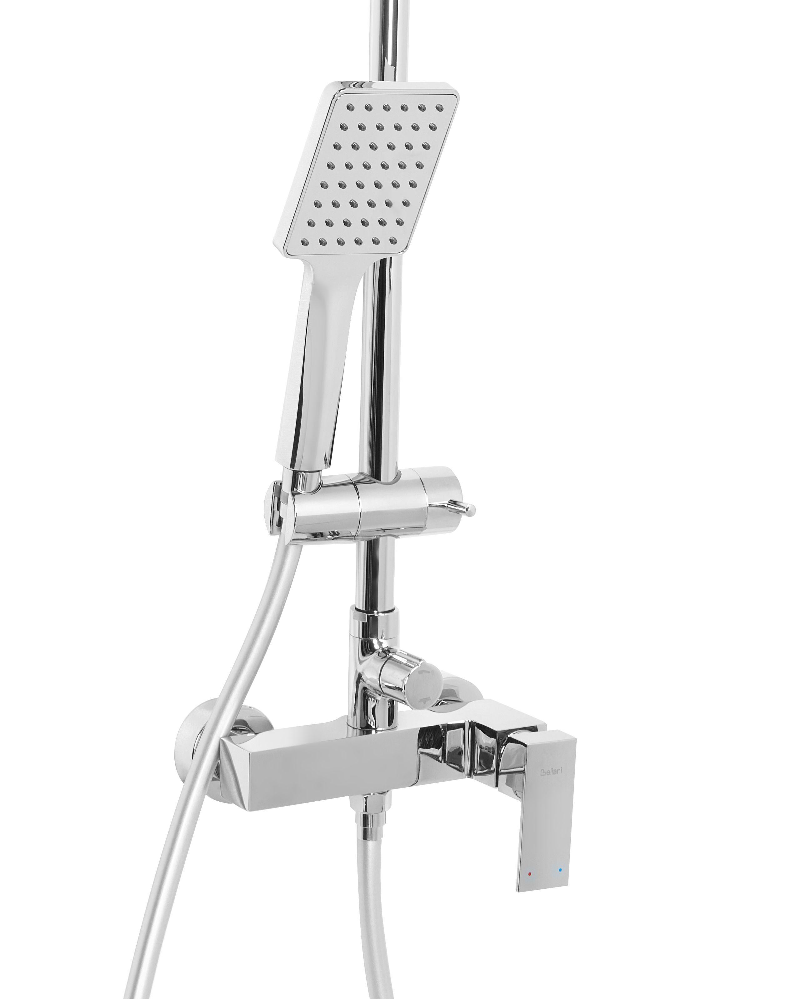 Beliani Ensemble de douche avec mitigeur et douche de pluie en Laiton Moderne CATAGENA  