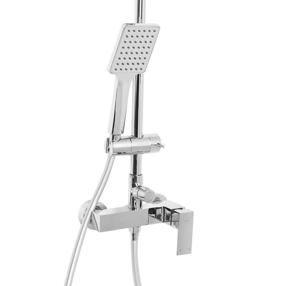 Beliani Ensemble de douche avec mitigeur et douche de pluie en Laiton Moderne CATAGENA  