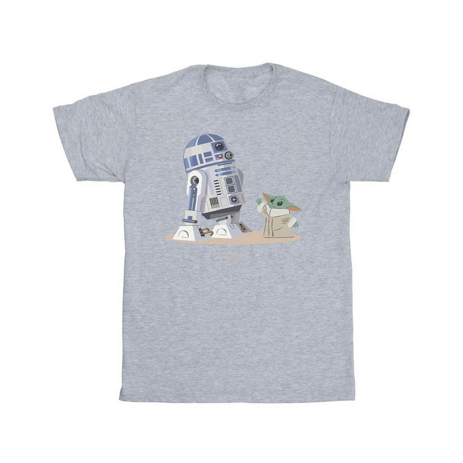 The Mandalorian Maglietta R2d2 E Grogu