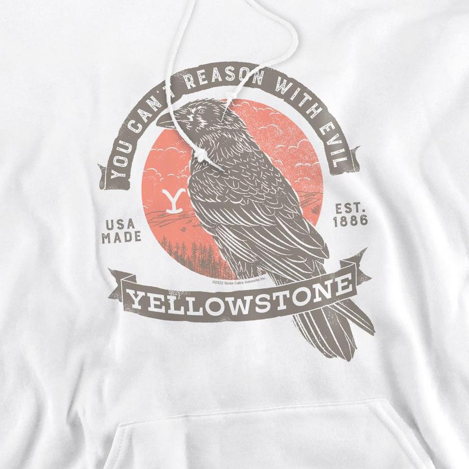Yellowstone Evil Felpa Con Cappuccio Uccello  