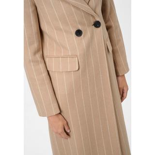 RICANO  Manteau  Valia, en beige avec des rayures blanches 