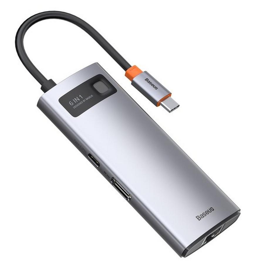 Baseus Metal Gleam USB 3.2 Gen 1 (3.1 Gen 1) Type-C 5000 Mbit/s Grau