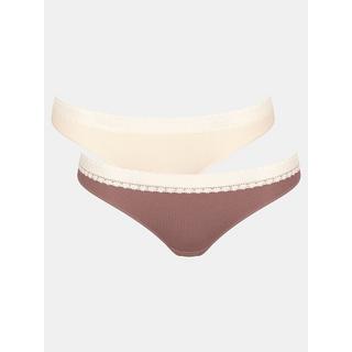 sloggi Go Ribbed Brazil Slips 2er Pack  