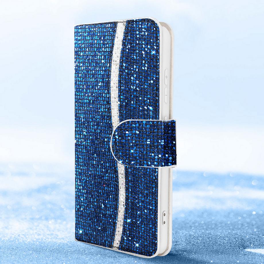 Avizar  Étui Paillette Samsung S23 Bleu 